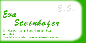 eva steinhofer business card